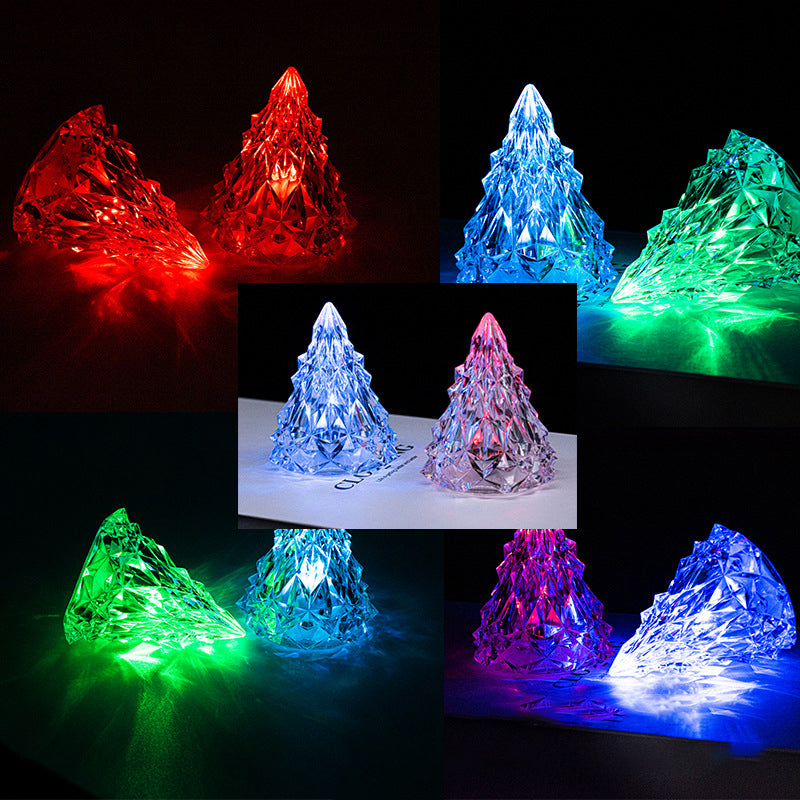 🎄Mini LED Kristall Weihnachtsbaum Nachtlicht