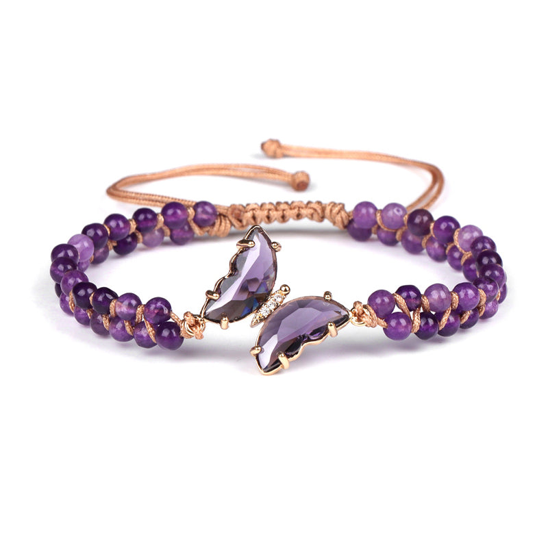 Heilkristall Schmetterling Armband