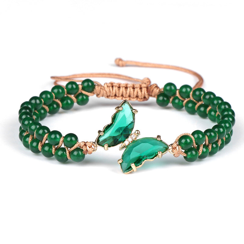 Heilkristall Schmetterling Armband