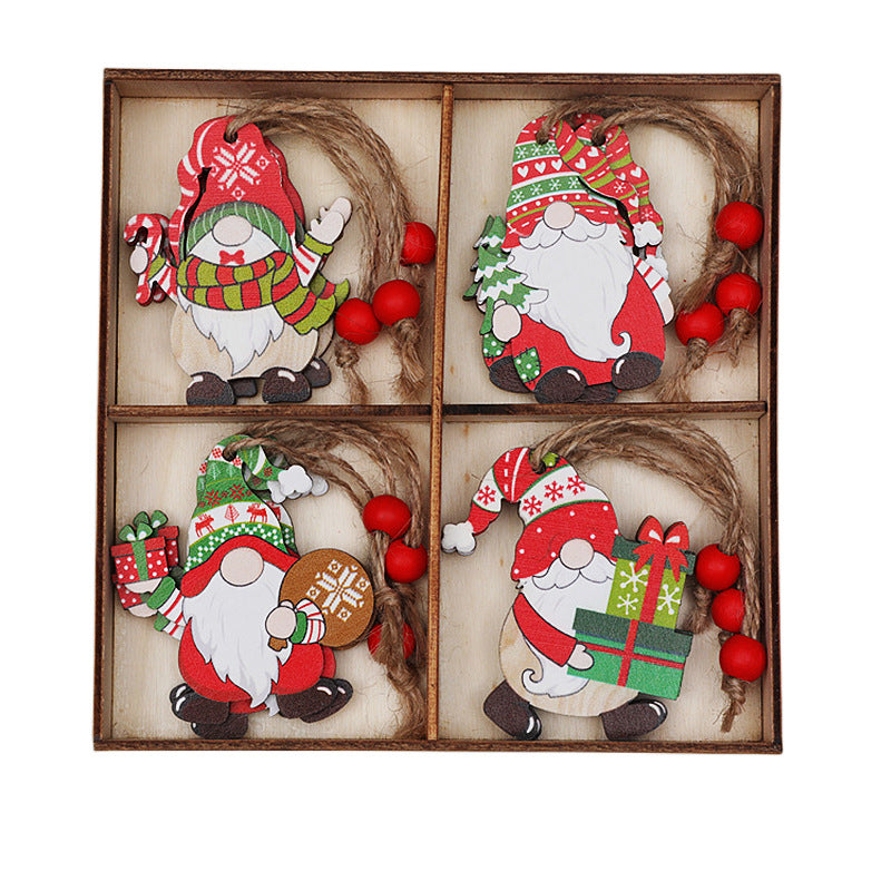 🎉🎉Hölzernes Zwerg Weihnachtsschmuck Set