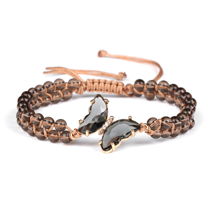 Heilkristall Schmetterling Armband