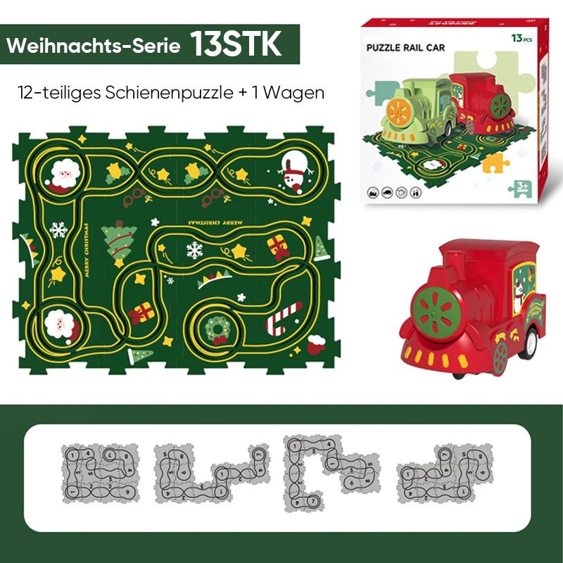 Puzzlespielzeug für Kinder mit Schienenfahrzeugen