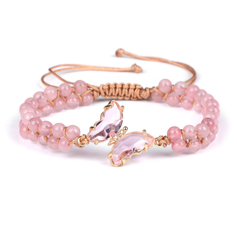 Heilkristall Schmetterling Armband