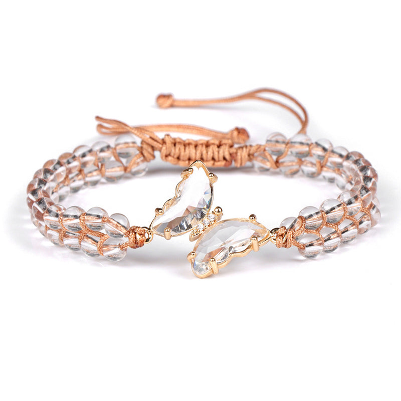 Heilkristall Schmetterling Armband