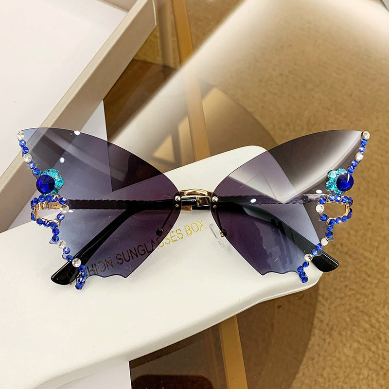 💎🦋Sonnenbrille mit Schmetterlingsdiamanten 🦋💎
